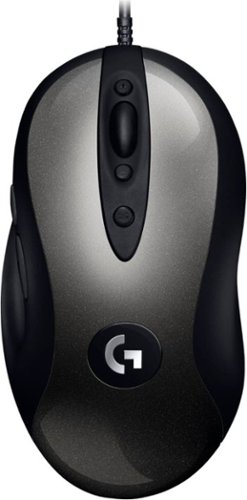 Logitech - G MX518 Wired Optical Gaming Mouse - Black/Gray