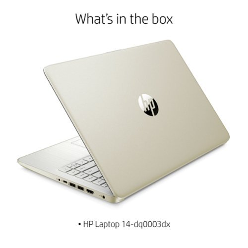 HP 14 Laptop - Intel Celeron - 4GB Memory - 64GB eMMC - Pale Gold WHERE TO BUY