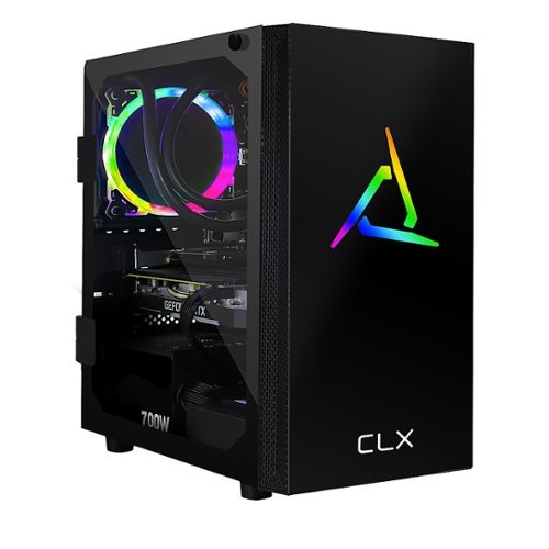 CLX - SET Gaming Desktop - AMD Ryzen 7 3800X - 32GB Memory - NVIDIA GeForce RTX 2080 SUPER - 480GB SSD + 4TB HDD - Black/RGB-Front_Standard 