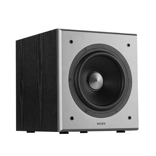 Edifier - T5 Powered Subwoofer - 70W RMS Active Woofer with 8 Inch Driver & Low Pass Filter - Black