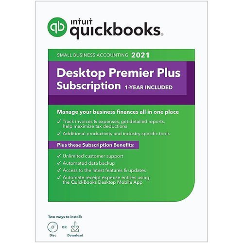 Intuit - QuickBooks Desktop Premier Plus 2021 (1-Year Subscription) - Windows
