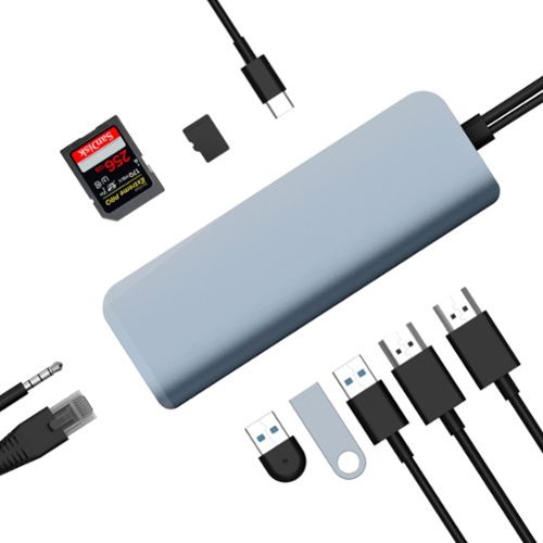 Hyper Drive Viper 10-in-2 USB-C Hub - Space Gray WORLDWIDE DELIVERY
