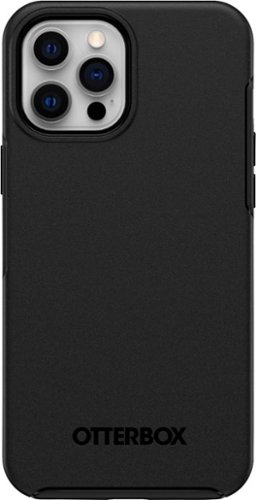 OtterBox Symmetry Series+ - Back cover for cell phone - with MagSafe - polycarbonate, synthetic rubber - black - for Apple iPhone 12 Pro Max