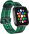 Modal™ - Woven Nylon Watch Band for Apple Watch 38mm, 40mm, 41mm and Apple Watch Series 8 41mm - Green Plaid-Angle_Standard