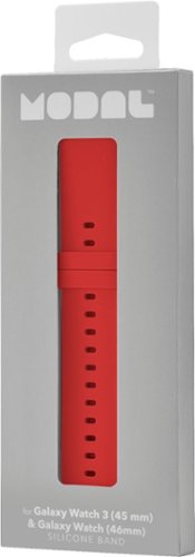 Modal™ - Silicone Watch Band for Galaxy Watch3 (45mm) and Galaxy Watch (46mm) - Candy Apple Red-Alt_View_Standard_16 