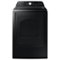 Samsung - 7.4 Cu. Ft. Gas Dryer with Sensor Dry - Brushed Black-Front_Standard