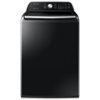 Samsung - 4.5 Cu. Ft. High Efficiency Top Load Washer with Active WaterJet - Brushed Black-Front_Standard