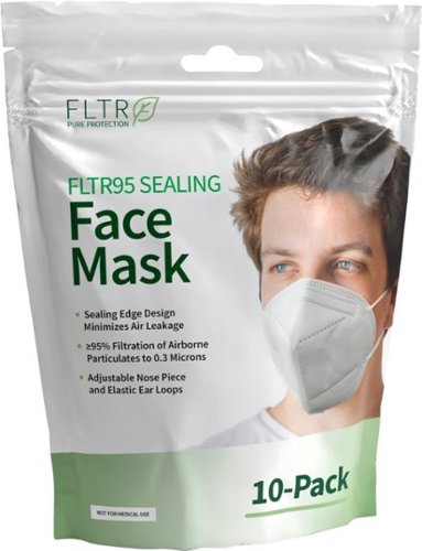  FLTR - FLTR95 Sealing Face Masks 10-Pack - White