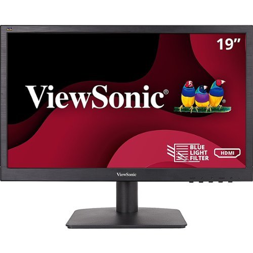 ViewSonic - 18.5 LCD Monitor (DisplayPort VGA, HDMI) - Black