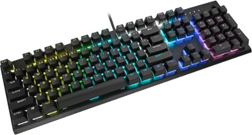 CORSAIR - K60 RGB Pro SE Teclado para juegos lineal de viola cereza mecánica con cable de tamaño completo con teclas PBT de doble disparo