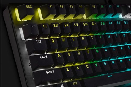 CORSAIR - K60 RGB Pro SE Teclado para juegos lineal de viola cereza mecánica con cable de tamaño completo con teclas PBT de doble disparo