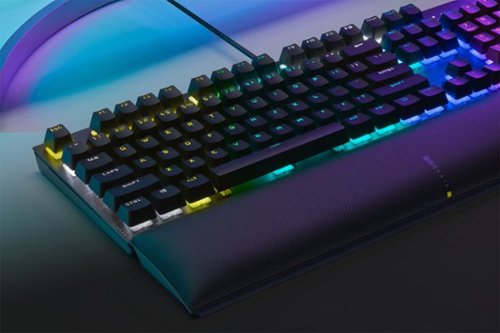 CORSAIR - K60 RGB Pro SE Teclado para juegos lineal de viola cereza mecánica con cable de tamaño completo con teclas PBT de doble disparo