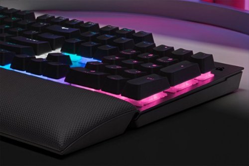 CORSAIR - K60 RGB Pro SE Teclado para juegos lineal de viola cereza mecánica con cable de tamaño completo con teclas PBT de doble disparo