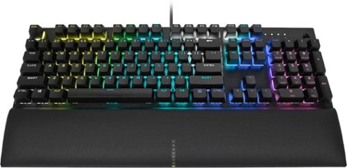CORSAIR - K60 RGB Pro SE Teclado para juegos lineal de viola cereza mecánica con cable de tamaño completo con teclas PBT de doble disparo