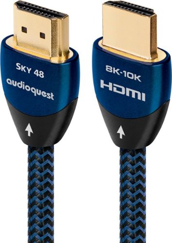 AudioQuest - Sky 2.5' 4K-8K-10K 48Gbps HDMI Cable - Blue/Black
