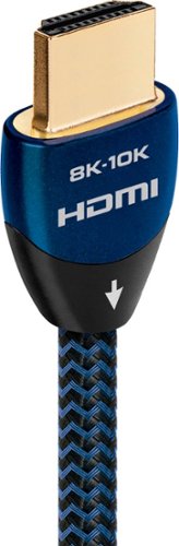 AudioQuest Sky 48 9.8' 4K-8K-10K 48Gbps In-Wall Rated HDMI Cable - Black with Blue Stripes BUY IN EUROPE
