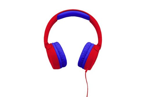 JBL - Kids On-Ear Wired Headphones - Red-Front_Standard 