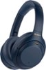Sony - WH1000XM4 Wireless Noise-Cancelling Over-the-Ear Headphones - Midnight Blue-Front_Standard
