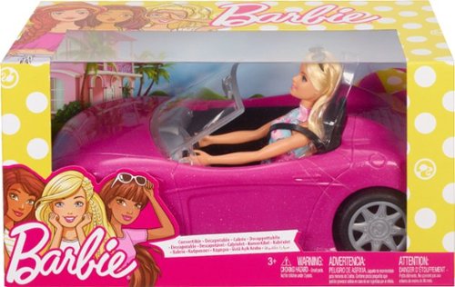 Mattel - Barbie Doll with Convertible - Pink