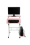 Mind Reader - 2 Tier Sit and Stand Desk - Pink-Front_Standard 