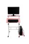 Mind Reader - 2 Tier Sit and Stand Desk - Pink-Front_Standard