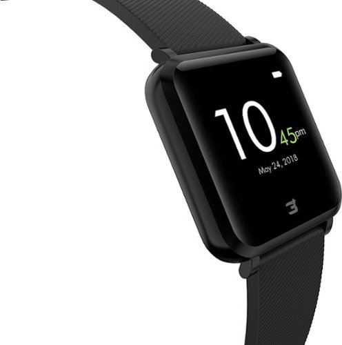 3Plus Vibe Plus Smartwatch 36mm - Aluminum - Black GLOBAL SHIPPING