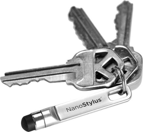 KeySmart - Nano Stylus Compact Keychain Stylus - Silver
