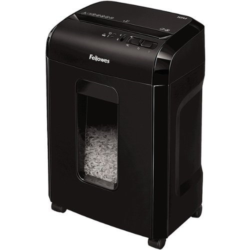 Fellowes - MicroShred 10M, 10 Sheet Micro Cut Paper Shredder - Black-Front_Standard 