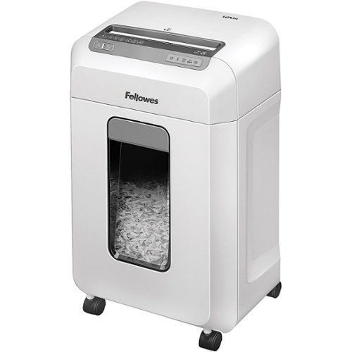 Fellowes - MicroShred 12 Per Pass-Sheet Micro Cut Paper Shredder - White-Front_Standard 