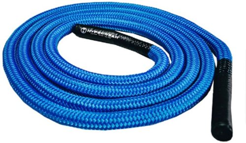 HyperWear - Hyper Rope® flexible metal core short battle rope - Blue