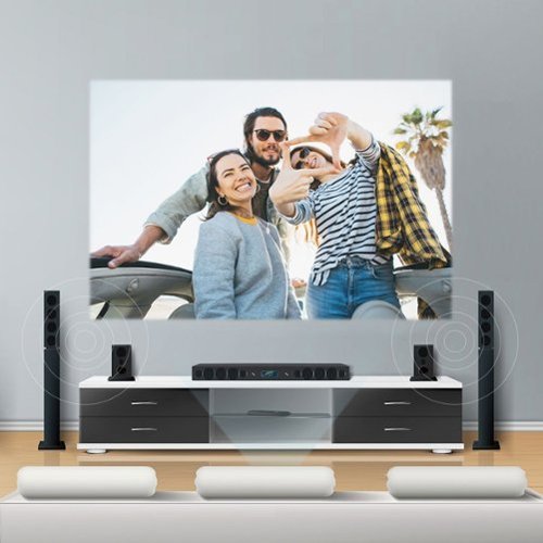Core Innovations 150” LCD Home Theater Projector - White SHOP ONLINE