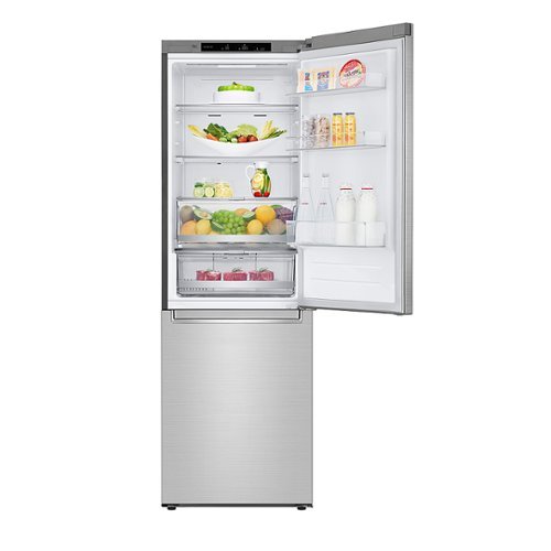 LG - 12 Cu. Ft. Bottom-Freezer Counter-Depth Refrigerator with Door Cooling+ - PrintProof Stainless Steel-Alt_View_Standard_39 