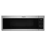 Whirlpool - 1.1 Cu. Ft. Low Profile Over-the-Range Microwave Hood with 2-Speed Vent - Stainless steel - Front_Standard