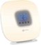 OttLite - Digital FM Alarm Clock with USB Charging - White-Angle_Standard
