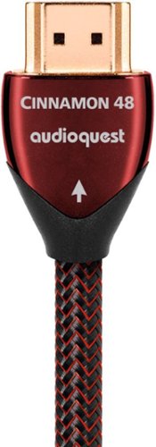 AudioQuest - Cinnamon 5' 4K-8K-10K 48Gbps HDMI Cable - Red/Black