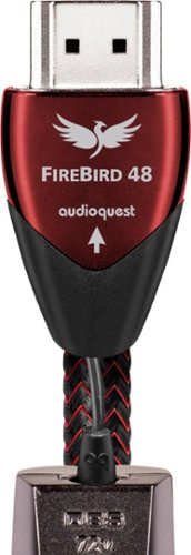 AudioQuest - FireBird 2.5' 4K-8K-10K 48Gbps HDMI Cable - Red/Black