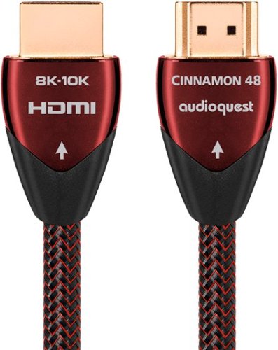 AudioQuest - Cinnamon 7.5' 4K-8K-10K 48Gbps HDMI Cable - Red/Black