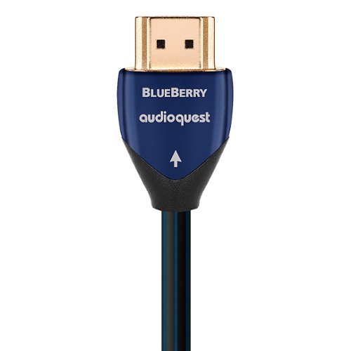 AudioQuest - BlueBerry 5' 4K-8K 18Gbps In-wall HDMI Cable - Blue/Black