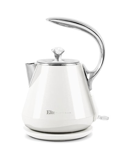 

Elite Gourmet - 1.2L Cool-Touch Stainless Steel Electric Kettle - White
