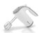 Elite Gourmet - 5-Speed Hand Mixer - White-Front_Standard