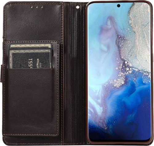 SaharaCase Folio Wallet Case for Samsung Galaxy Note20 5G - Brown GLOBAL SHIPPING