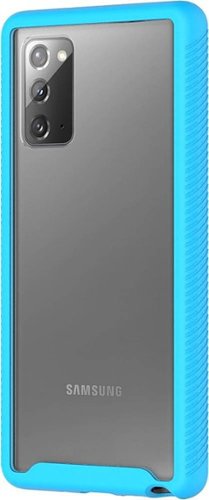 SaharaCase - GRIP Series Carrying Case for Samsung Galaxy Note20 5G - Aqua/Clear