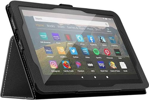SaharaCase Folio Case for Amazon Kindle Fire HD 8 and Fire HD 8 Plus (2020-2024) - Black WORLDWIDE DELIVERY