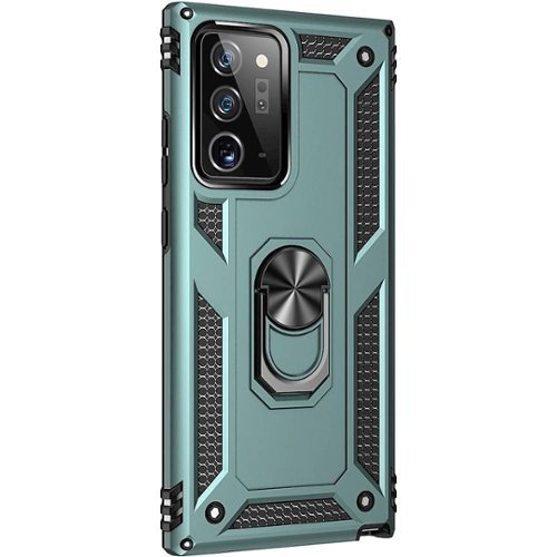 SaharaCase - Military Kickstand Series Carrying Case for Samsung Galaxy Note20 Ultra - Midnight Green