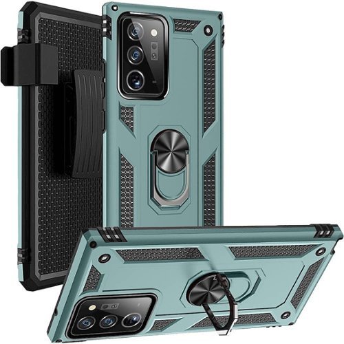 SaharaCase Military Kickstand Series Carrying Case for Samsung Galaxy Note20 Ultra - Midnight Green SHOP ONLINE