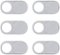 SaharaCase - Anti-Spy Privacy Camera Webcam Cover (6-Pack) - Silver-Angle_Standard