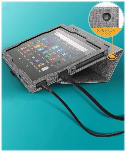SaharaCase Folio Case for Amazon Kindle Fire HD 8 and Fire HD 8 Plus (2020-2024) - Gray WHERE TO BUY