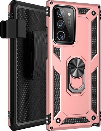 SaharaCase Military Kickstand Series Carrying Case for Samsung Galaxy Note20 Ultra 5G - Rose Gold WORLDWIDE DELIVERY