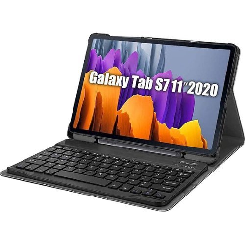 SaharaCase - Keyboard Folio Case for Samsung Galaxy Tab S7 - Black-Left_Standard 