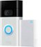 Ring - Smart Wi-Fi Video Doorbell Battery Operated with Chime - Satin Nickel-Angle_Standard